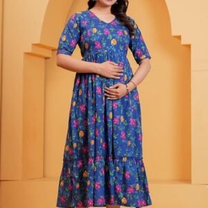 Women's Pure Cotton Maternity Feeding Maternity with Invisible Side Zipper